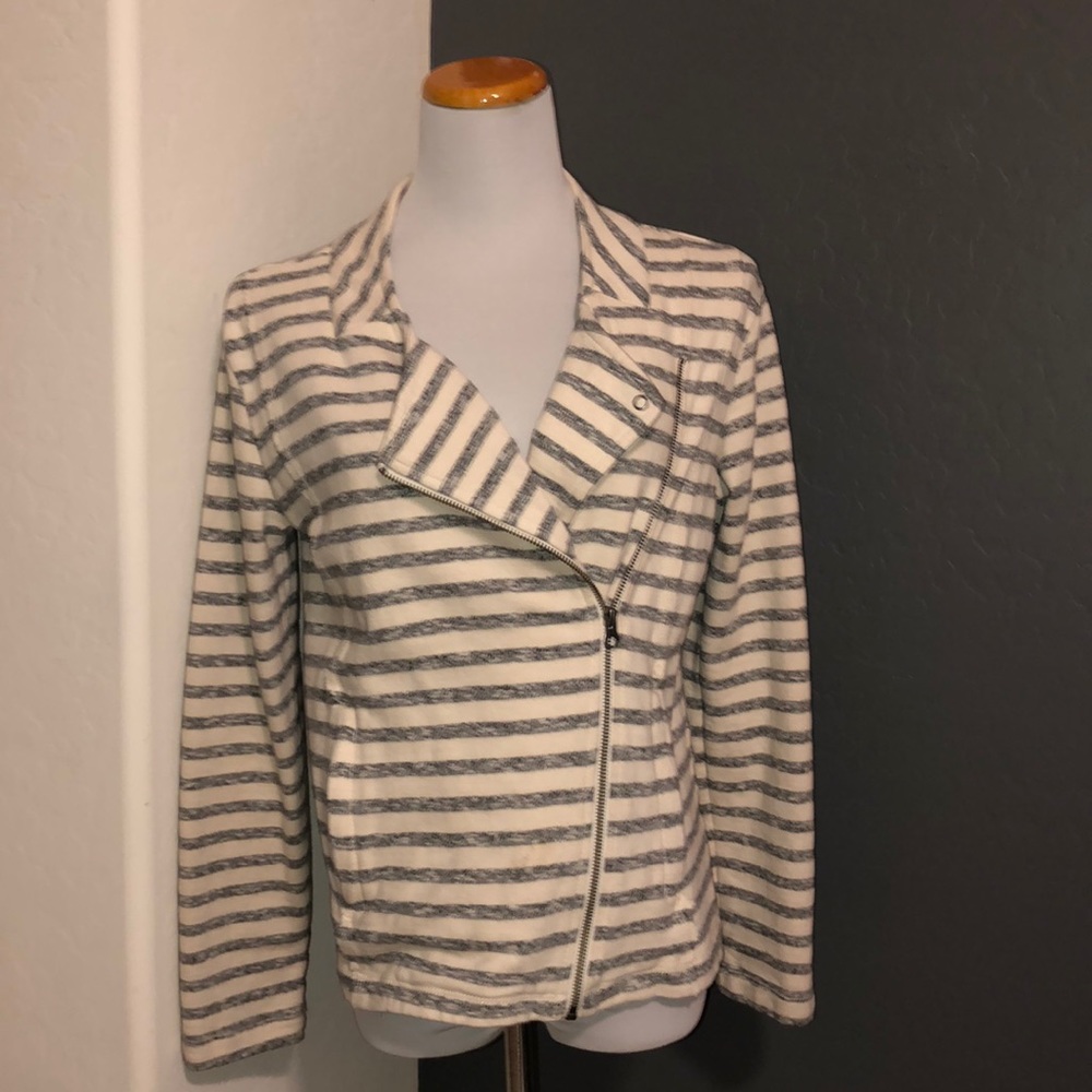 Caslon Moro zip knit jacket Medium